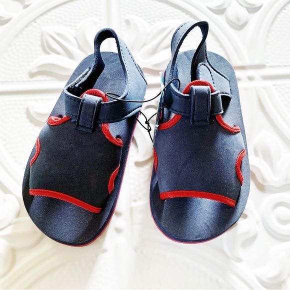 Zac & Evan Toddler/Little Boy Beach Sandals Patriotic - Picture 2 of 3